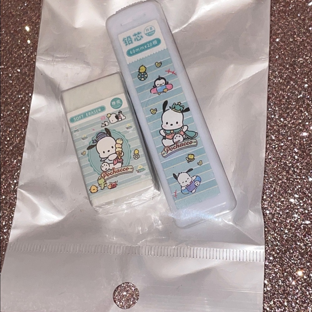 Pochacco bundle / mechanical lid and eraser